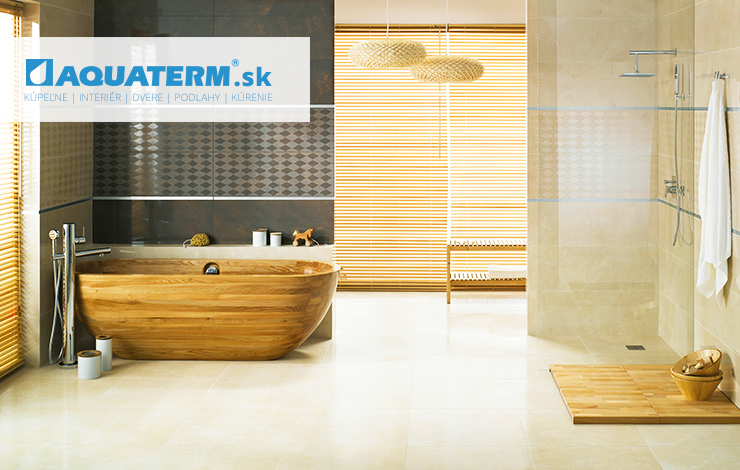 Walk-in sprcha, priestorová vaňa, atmosféra kúpeľne - Aquaterm.sk