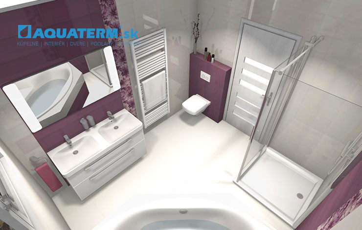 Kúpeľne pre dvoch - inšpirácie - 3D návrhy - AQUATERM 12