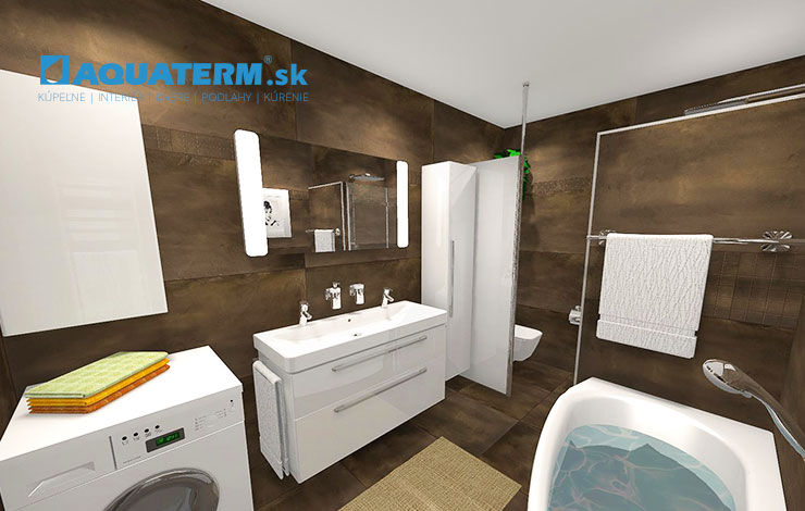 Kúpeľne pre dvoch - inšpirácie - 3D návrhy - AQUATERM 15
