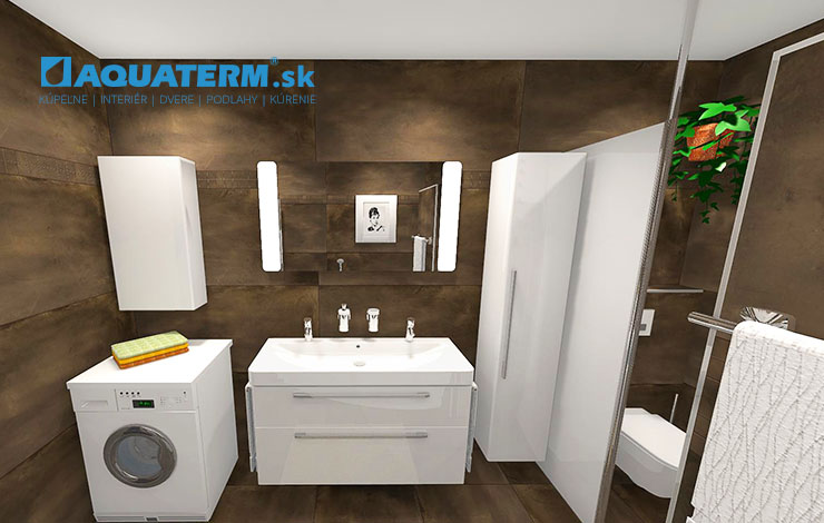 Kúpeľne pre dvoch - inšpirácie - 3D návrhy - AQUATERM 17
