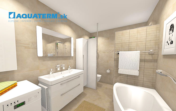 Kúpeľne pre dvoch - inšpirácie - 3D návrhy - AQUATERM 24