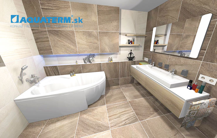 Kúpeľne pre dvoch - inšpirácie - 3D návrhy - AQUATERM 9
