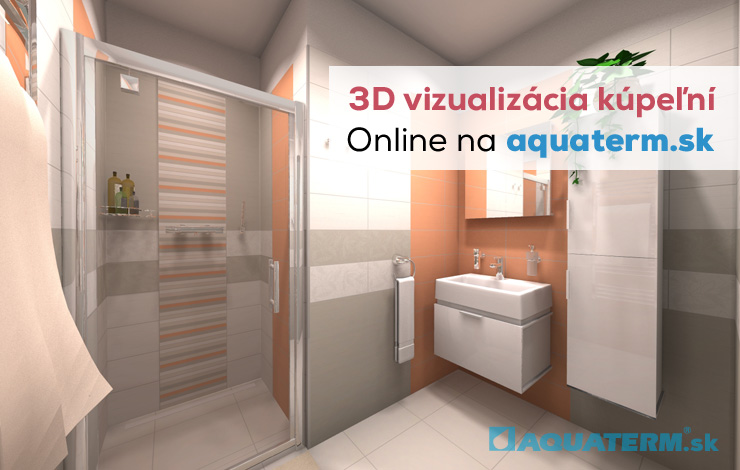 3D vizualizácia kúpeľne - Aquaterm.sk