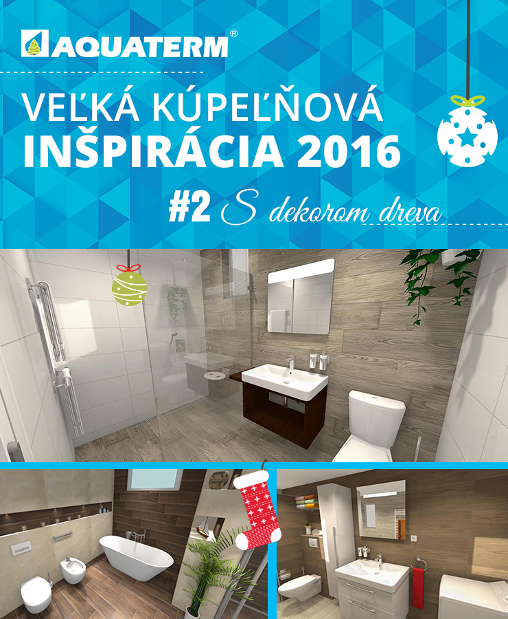 Veľká kúpeľňová inšpirácia 2016 - S dekorom dreva