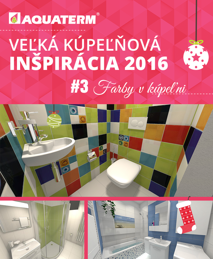 Veľká kúpeľňová inšpirácia 2016 - Farby v kúpeľni