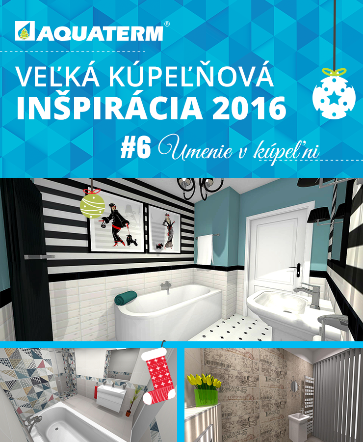 Veľká kúpeľňová inšpirácia 2016 - Umenie v kúpeľni