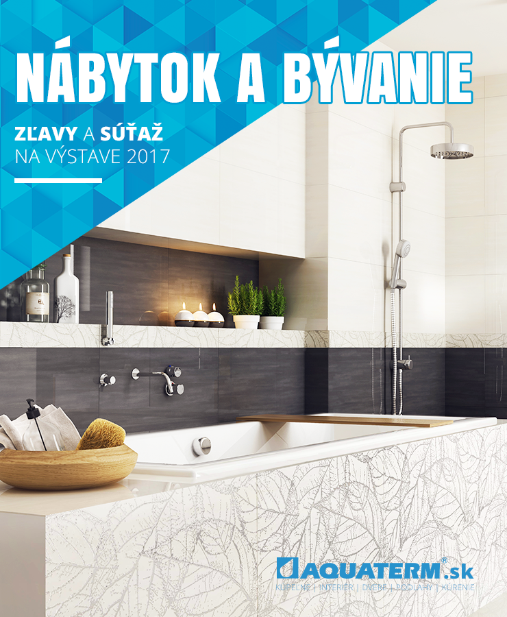 Kúpeľňové zľavy a súťaž - Nábytok a Bývanie 2017