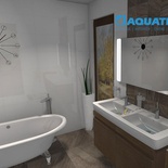 3D návrhy kúpeľní na mieru - výber na november 2016 - Aquaterm